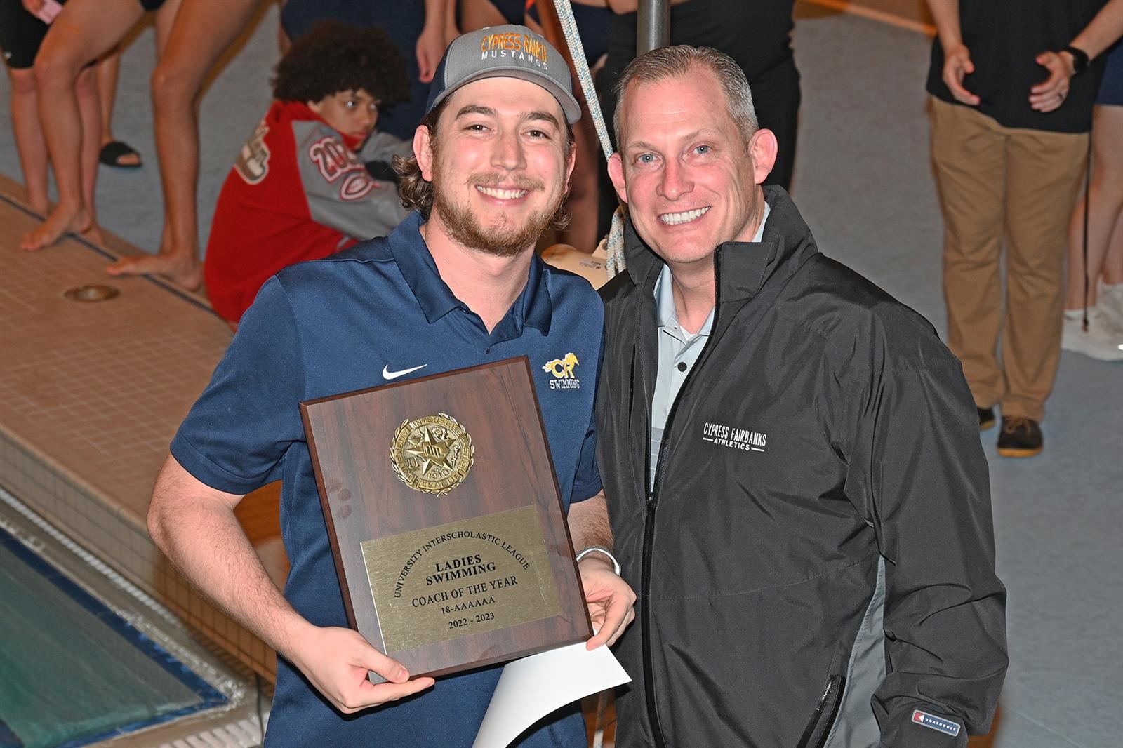 Cypress Ranch High School Head Coach Richard Carnicle was named the District 18-6A Girls Coach of the Year. 